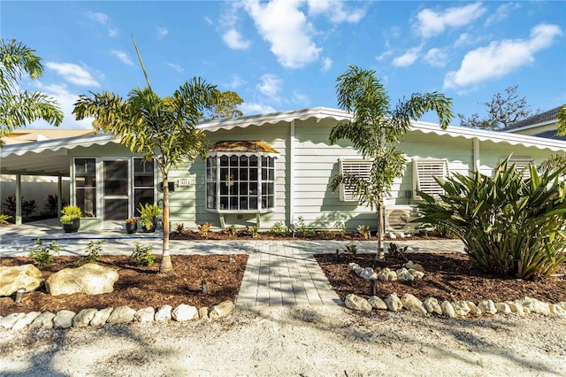 view of front of home