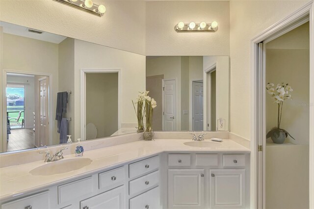 bathroom with vanity