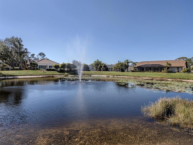 view of water feature