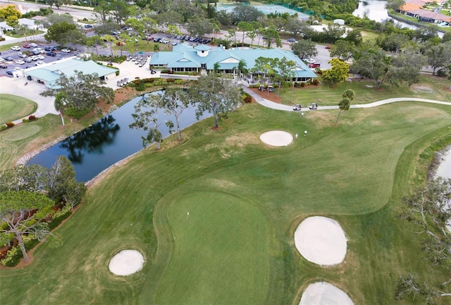 1915 Pebble Beach Ct, Venice, FL 34293 - aerial view of property's location with a nearby body of water and a golf course