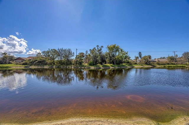 view of water feature