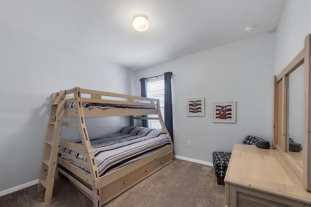 bedroom with carpet floors