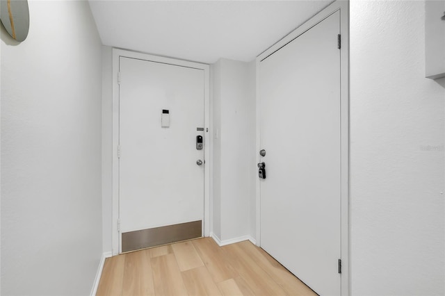 entryway featuring light wood-type flooring