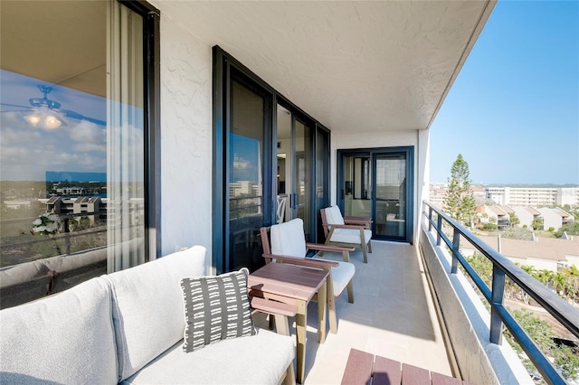 balcony with an outdoor living space