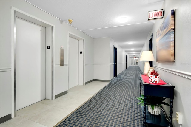 hall with elevator