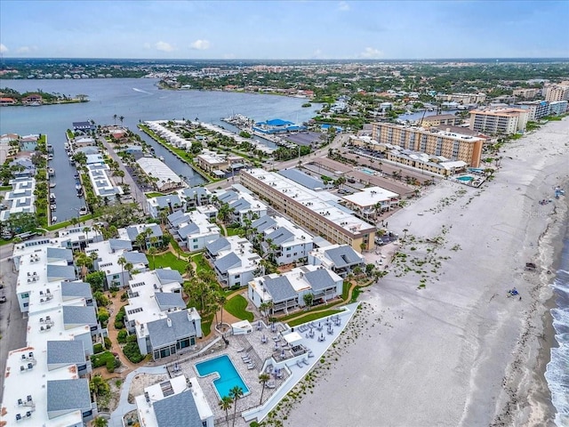 902 Gibbs Rd Unit 181, Venice, FL 34285 - bird's eye view of waterfront with a beach