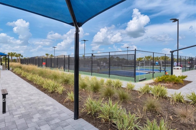 view of tennis court