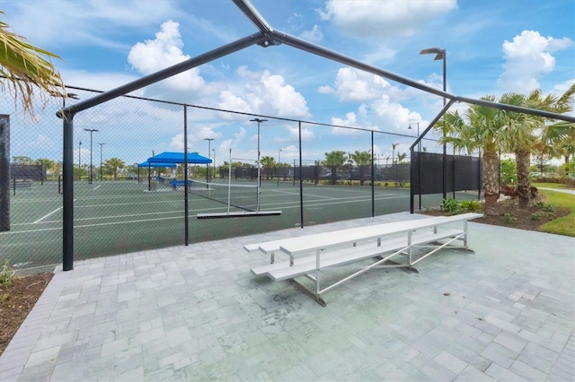 view of tennis court