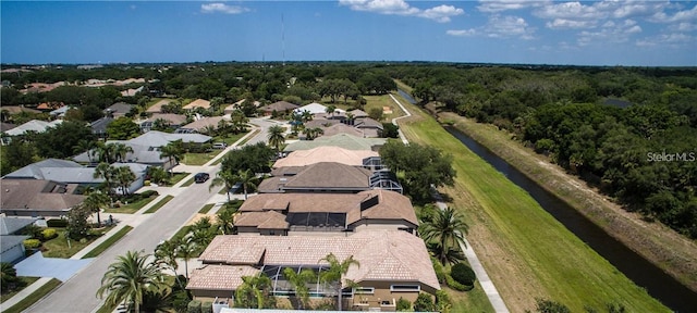 bird's eye view with a residential view