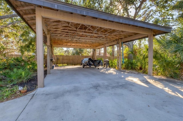 view of patio with fence