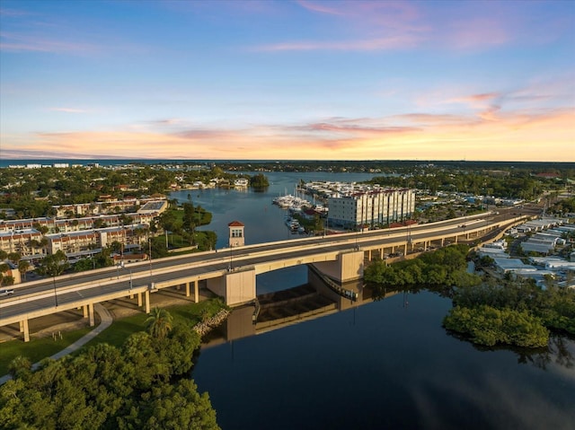 929 The Rialto, Venice, FL 34285 - drone / aerial view featuring a water view
