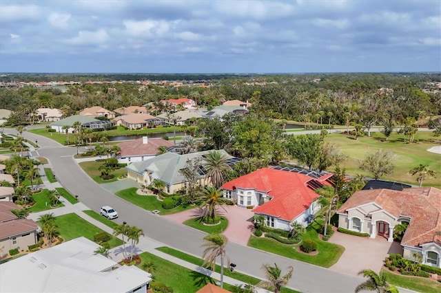 aerial view featuring a residential view