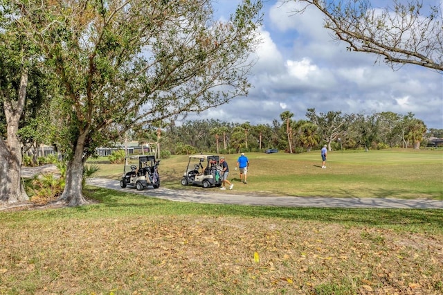 view of playground with a yard