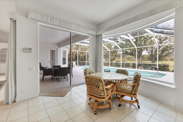 sunroom featuring a wealth of natural light