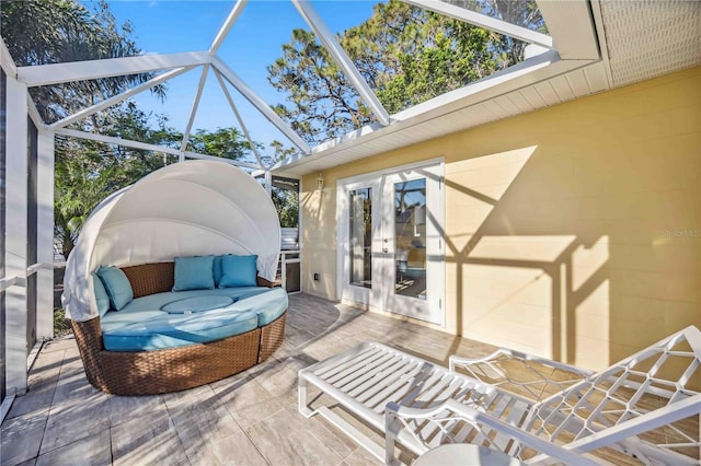 view of sunroom