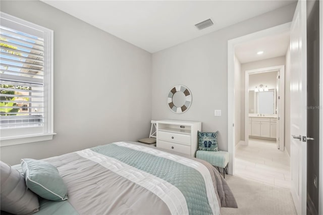 13867 Vadini St, Venice, FL 34293 - bedroom with visible vents and light carpet