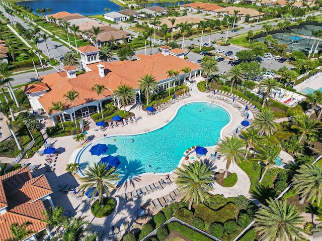 13867 Vadini St, Venice, FL 34293 - view of swimming pool featuring a patio