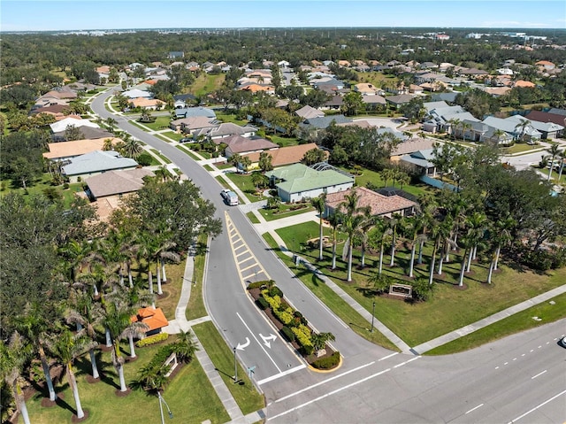 aerial view featuring a residential view