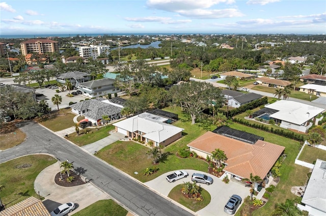 drone / aerial view featuring a residential view