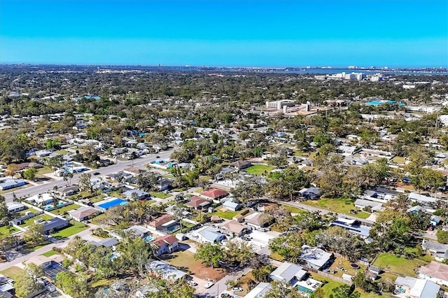 bird's eye view with a residential view