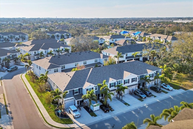 drone / aerial view with a residential view