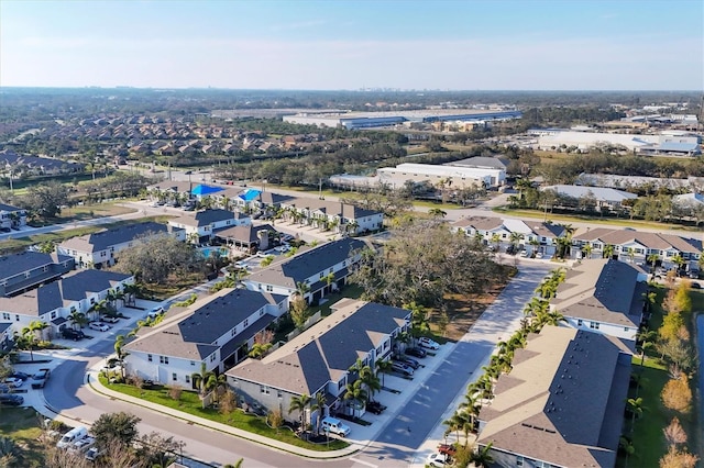 aerial view featuring a residential view