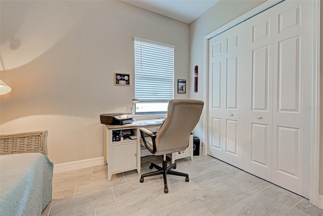 office with baseboards