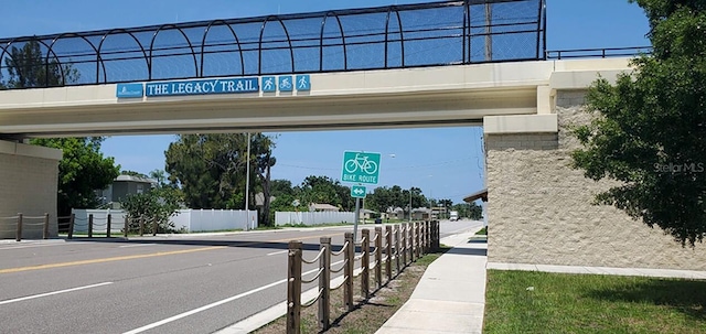 view of street featuring sidewalks