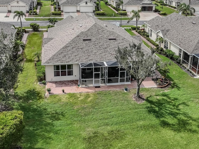 aerial view featuring a residential view