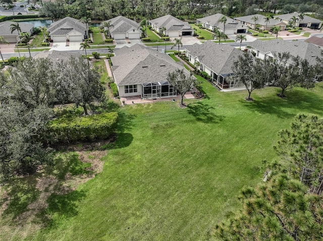 drone / aerial view featuring a residential view