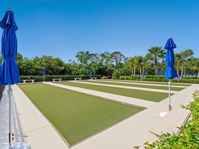 1425 Maseno Dr, Venice, FL 34292 - view of property's community with a bocce ball area and view of scattered trees