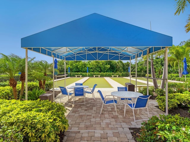 1425 Maseno Dr, Venice, FL 34292 - view of patio / terrace with a bocce ball area