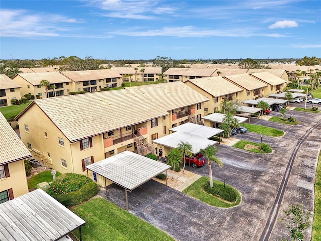 bird's eye view featuring a residential view