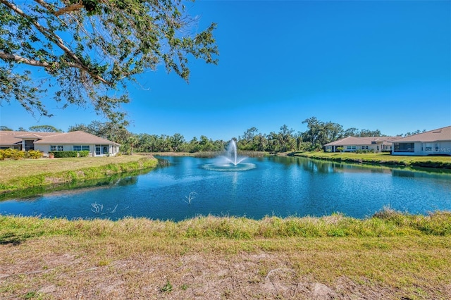 view of water feature