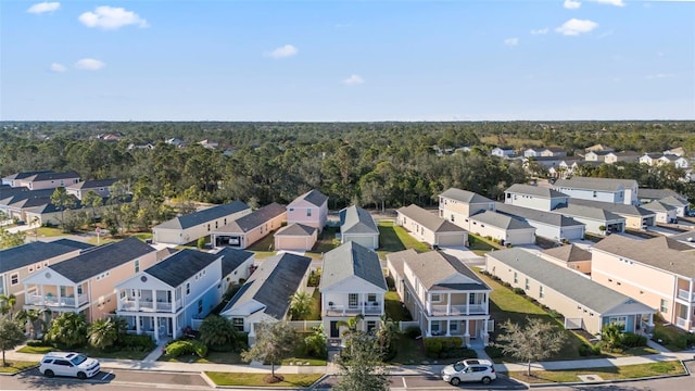 bird's eye view featuring a residential view