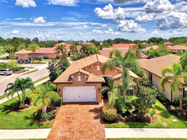 aerial view featuring a residential view