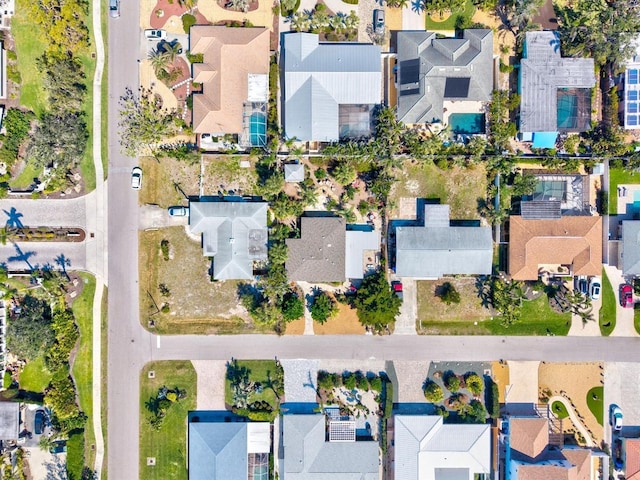 birds eye view of property featuring a residential view