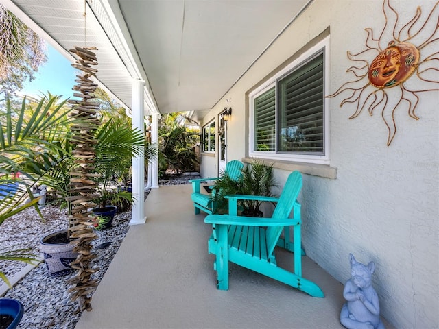 view of patio / terrace featuring a porch