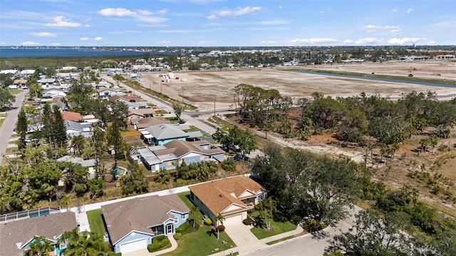 drone / aerial view with a residential view