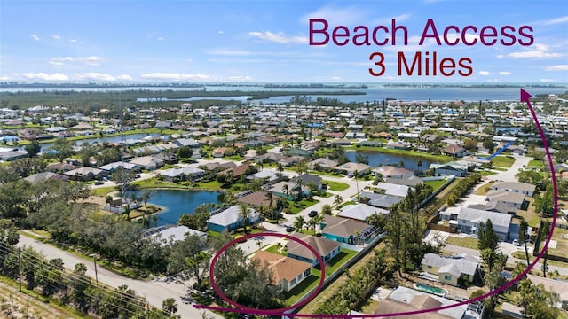 8603 46th Avenue Cir W, Bradenton, FL 34210 - aerial view featuring a residential view and a water view