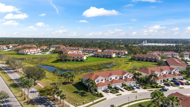 1050 Jonah Dr, North Port, FL 34289 - aerial view featuring a water view and a residential view