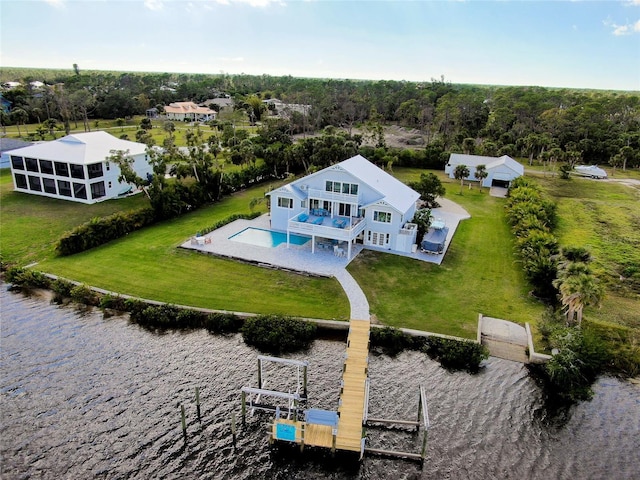 birds eye view of property