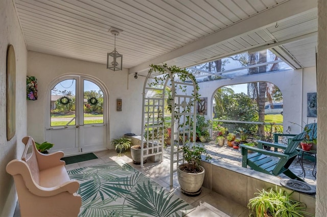 view of sunroom / solarium