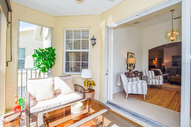 balcony with outdoor lounge area