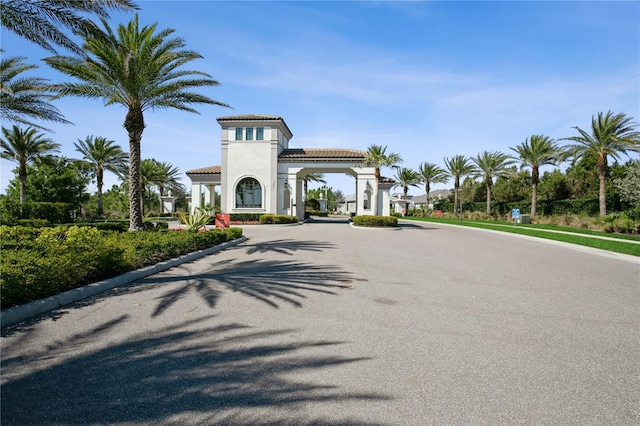 view of road with curbs