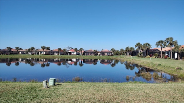 view of water feature