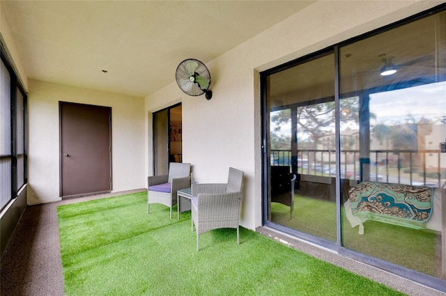 view of sunroom / solarium