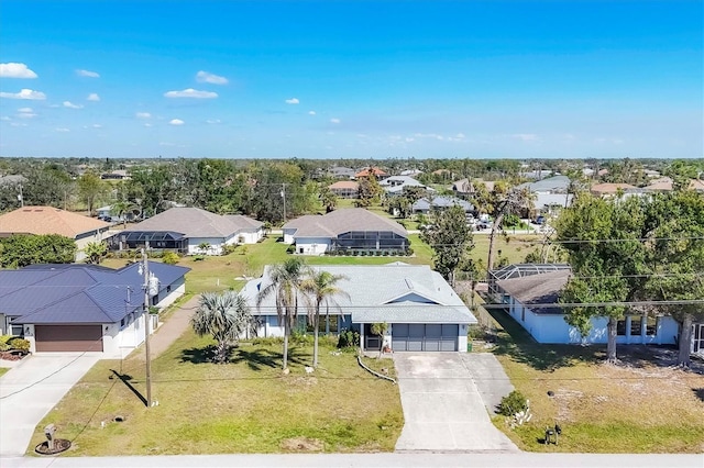 drone / aerial view featuring a residential view