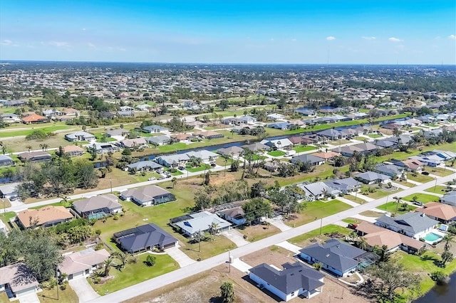 drone / aerial view with a residential view