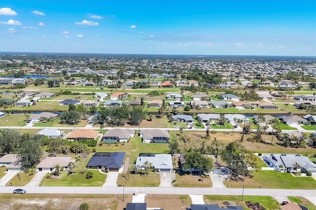 drone / aerial view with a residential view